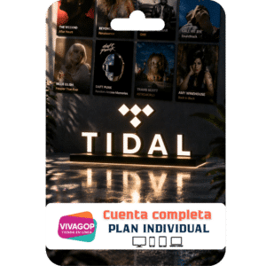 TIDAL Premium Individual HiFi Plus con audio FLAC y Dolby Atmos sin anuncios